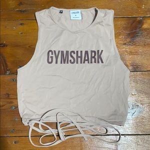 Gymshark tie muscle tank crop